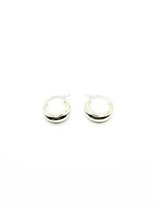 Gifts 30 50: Silver Smooth Hoop Earrings