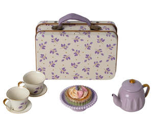 Maileg Afternoon Tea Set - Purple Madelaine