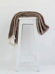 Alpaca Throw - Pumice