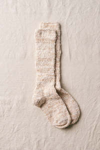 Garabou Organic Cotton Slipper Socks - Brown