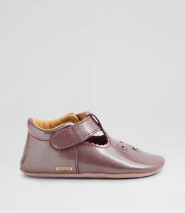 Bobux Soft Soles Flutterheart - Fig Patent