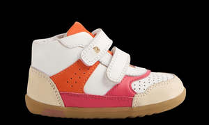 Bobux Step Up Harley - Rad Raspberry-Nasturtium