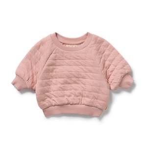 Rose Organic Quilted Sweat - Rose