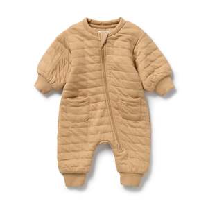 Eco Gifts: Honey Fawn Organic Quilted Growsuit