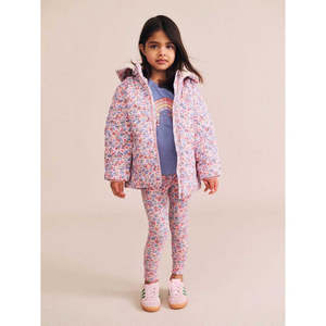 Organic Gifts: Heart Floral Quilted Puffer Jacket