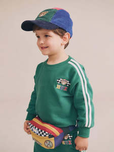 Racer Stripe Sweatshirt - Emerald