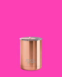 Frank Green 12oz Ceramic Coffee Cup with Hinged Screw Lid Rose Gold
