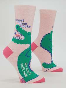 Womens Crew Socks - Quiet Time Socks