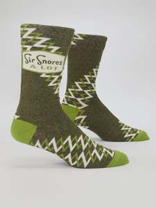 Gifts Under 30: Mens Crew Socks - Sir Snores A Lot