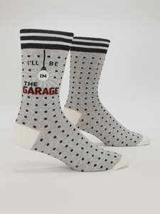 Mens Crew Socks - I'll Be In The Garage