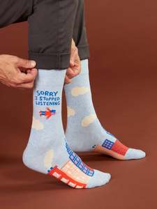 Mens Crew Socks - Sorry I Stopped Listening