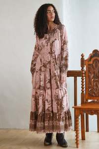 Gifts Over 100: Coop - Sun & The Swoon Dress - Pink & Grey COMING SOON