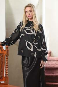 Gifts Over 100: Coop High Drama Blouse - Black - COMING SOON