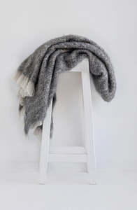 Alpaca Throw - Granite