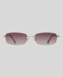 Gifts 50 100: Vibes Town Sunglasses - Gold Smoke