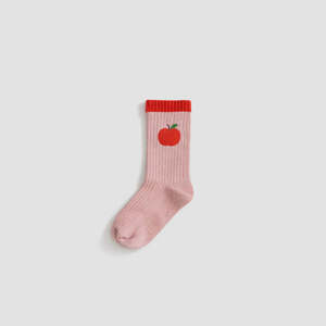 Organic Knit Socks - Apple