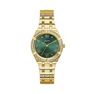 Gifts Over 100: Guess Cosmo Watch - Gold With Green
