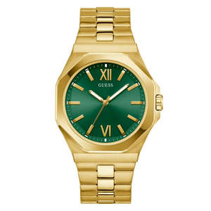Gifts Over 100: Guess Classic Watch - Green and Gold