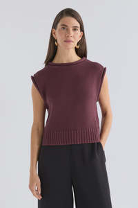 Elk Lunel Vest - Shiraz