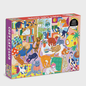 Cozy Cat Club 1000 Piece Puzzle