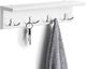 Storage White Coat Shelf With Hooks