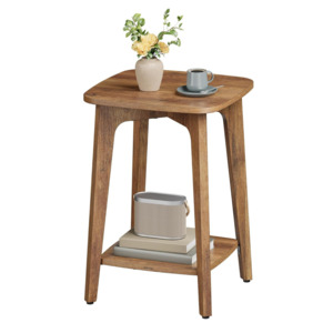 Karla Small Square End Table - Honey Brown