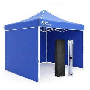 Pop Up Gazebo Commercial 3m x 3m with Roller Bag - Blue