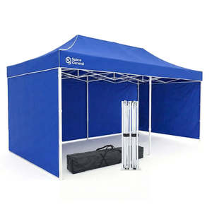 Pop Up Gazebo 3m x 6m with Carry Bag - Blue