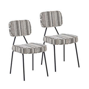 Pre Order: Arlo Retro Fabric Dining Chairs (Set of 2)