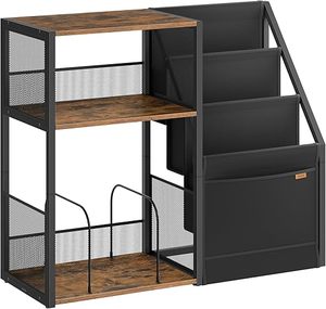 Pre Order: Retro End Table with Record Player Shelf & Magazine Rack