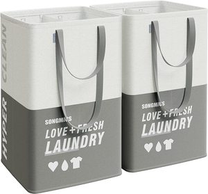 Baskets Hampers: Laundry Hamper Dark Grey (Set of 2)