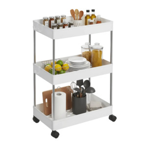 3-Tier Rolling Kitchen Storage Trolley