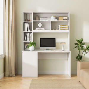 Nola Office Dressing Table Desk with Shelves