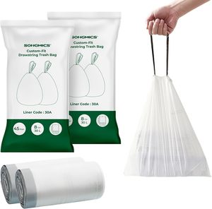 Songmics: Heavy-Duty Drawstring Rubbish Bags 30 Litre - (90 Piece)