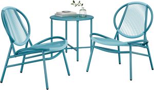 3-Piece Garden Furniture Set – Lake Blue