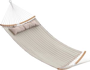 Songmics: Padded 2-Person Outdoor Hammock – Cream Beige
