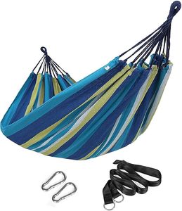 Double Hammock – Blue & Yellow Stripes