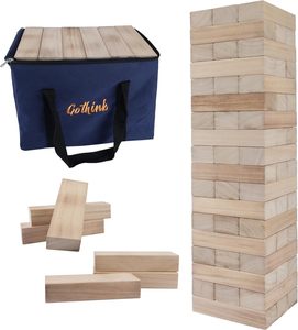 Space Essentials: Giant Wooden Tumble Tower – Classic 60 Block Set
