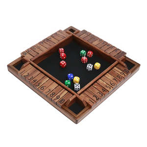 Space Essentials: Wooden Shut the Box – Dice & Number Game
