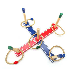 Space Essentials: Backyard Ring Toss – Wooden Target Game