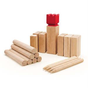 Space Essentials: Scandi Kubb Throwing Game – Premium Wooden Set