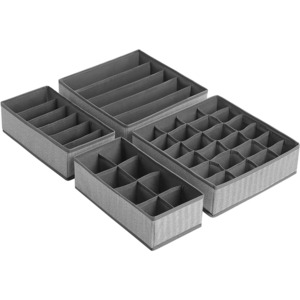 Holiday Storage: Drawer Organiser (Set of 4) - Grey