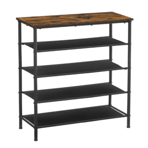5 Tier Shoe Storage Rack For 12-16 Pairs of Shoes