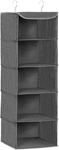 Wardrobe Essentials: Hanging Wardrobe Storage Clothes Organiser With Metal Hooks