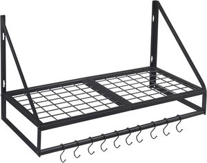 Wall-Mounted Pots and Pans Rack Organiser