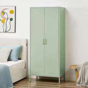 Wardrobes: Rainbow Locker Storage Wardrobe - Green
