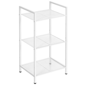 Racks Drawer Organisers: 3-Tier Extendable Plant Stand Storage Rack - White