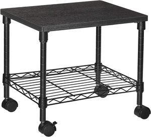 Shelving Trolleys: 2-Tier Under-Desk Printer Stand Office Organiser
