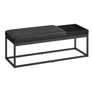 Designer Ottoman Bench Seat - Black