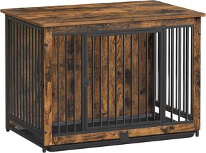 Pet Supplies: Wooden Dog Crate with Double Doors - Large